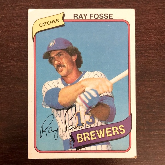 Vintage Topps MLB Ray Fosse Milwaukee Brewers Baseball Card - Picture 1 of 2